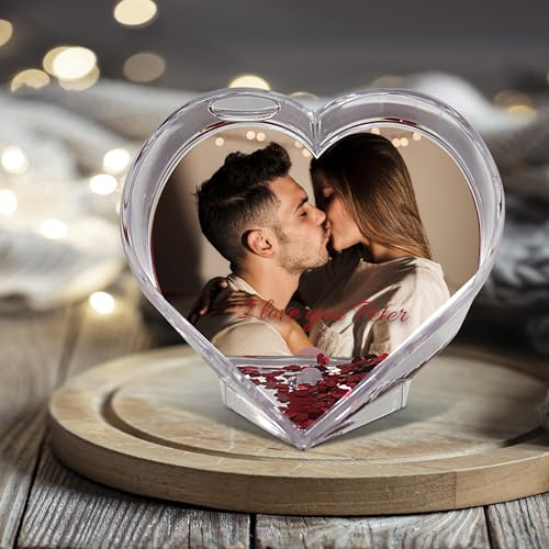 Oferta Flash Bola de Nieve Forma de Corazón Personalizada Regalos Originales Mujer