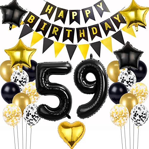 Oferta Decoración cumpleaños Mujer globo negro cumpleaños decoración cumpleaños globo cumpleaños hombre cumpleaños años