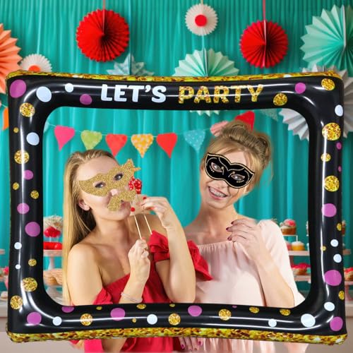 Top Precios YunBey 30 Piezas Photocall Fiesta con Marcos Photocall Inflable Fotocall   Cumpleaños Marco   Fotos Fotomaton para Fiestas Cumpleaños Boda Bautizo Comunion