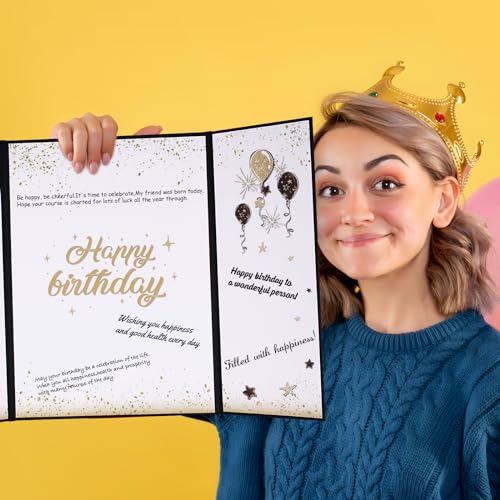 Ofertas BOFUNX Tarjetas de Felicitación Cumpleaños Postal Original Grande Carta Felicitaciones Regalo para Feliz a Familias Amigos Niños 30x22cm