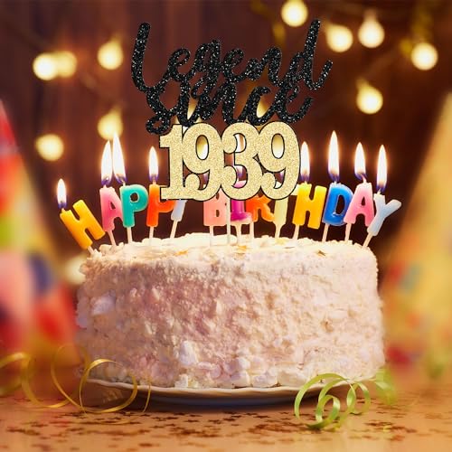 Ofertas 1 decoración leyenda 1938 purpurina cumpleaños, tartas cumpleaños, aniversario, suministros