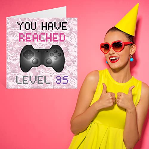 Comprar ahora Tarjeta cumpleaños 35 jugadores – You Have Reached Level 35
