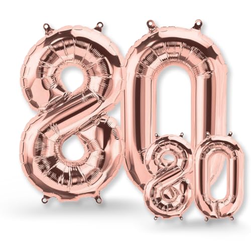 Consigue ahora FUNXGO globo numero 80 Oro Rosas - numero 80 globo cumpleaños - Navidad número 80 cumpleaños globo Oro Rosas - globo numero 80 gigante - globos número 80 - decoracion 80 cumpleaños - globo 80 Oro Rosas Ofertas 2025 | regaloscumple.com