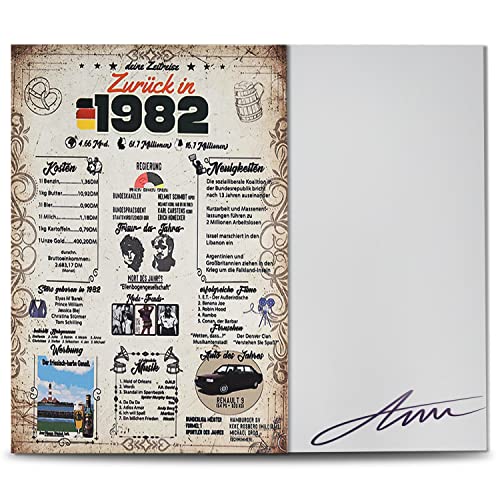 Consigue ahora BANTI Tarjeta Cumpleaños Tarjetas Felicitacion 40 Cumpleaños Tarjeta Feliz Regalos para Mujeres Hombres Cumpleaños 40 Birthday Card Tarjeta Postal Postales Cumpleanos Personalizada para Ideas para regalar Fiesta (1982) Ofertas 2024 | regaloscumple.com