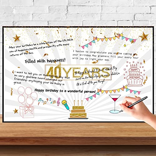 Comprar en Amazon BOFUNX Felicitación 40 Postal Grande Felicitaciones Feliz a Amigos