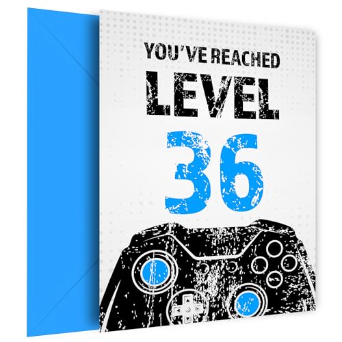 Oferta Gamer Tarjeta 36 tarjeta nivel hijo, sobrino hermano, 36 jugador, azul