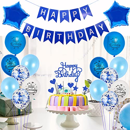 Ofertas en regaloscumple.com Hombre azul,foil globo 22 años cumpleaños decoración hombre azul set,happy birthday
