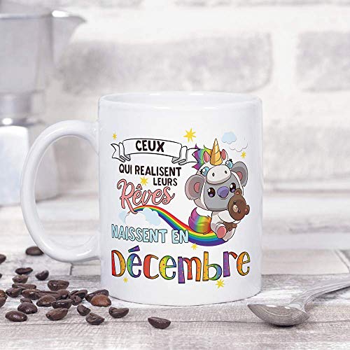 Comprar en Amazon MUGFFINS Taza - Cumpleaños Koala Diciembre (en francés)
