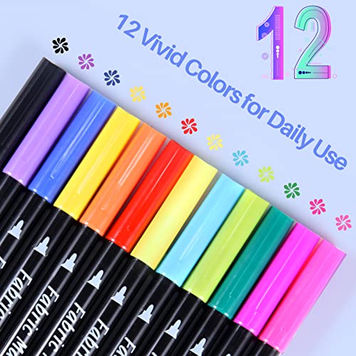 Comprar en Amazon Ihaspoko Rotuladores Para Tela  12 Colores Rotulador Textil Permanente para Camisetas Jeans Sombreros Bolsas   Lona Zapatos