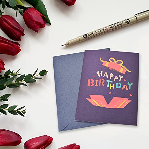 Comprar en Amazon 3D, Pop-up Tarjetas Cumpleaños con Happy Birthday Caja, Creativa Emergente Familia,