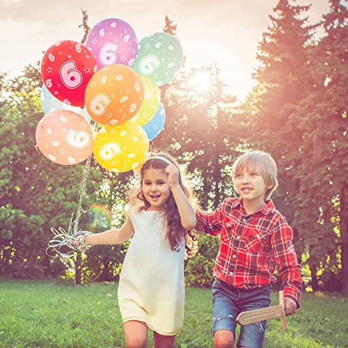 Ofertas en regaloscumple.com Globos 6º Cumpleaños [15 piezas] MADE IN EU I Clima Neutral 100% Látex Natural Ø 32cm Globo 6 de Niños Bastelbär