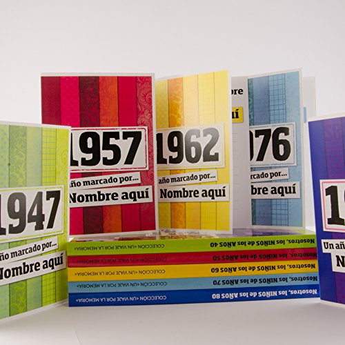 Oferta Flash Libro   tu año   Nacimiento  Libro   la década   los 40 con Tarjeta Personalizada - Regalo para cumpleaños - Otras Edades Disponibles