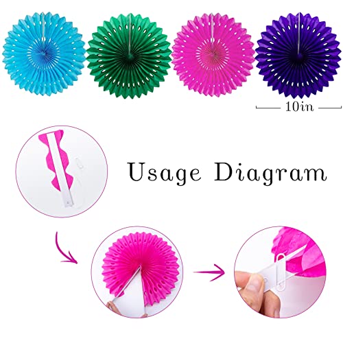 Ofertas Festoni Fiestas, y - Piezas Fiesta Party Papel Abanicos pompones, Tela Guirnaldas