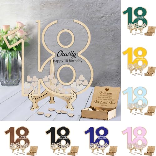 Comprar Libro invitados personalizado para cumpleaños número 18 libro invitados quinceañera madera alternativo para cumpleaños decoración fiesta Ideas para regalar cumpleaños 18 suministros fiesta Rebajas 2024 | regaloscumple.com