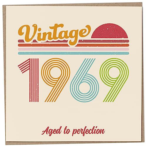 Comprar Tarjeta Ideas para regalar cumpleaños 55 – Vintage 1969 envejecido a la perfección divertida tarjeta felicitación para hombres y mujeres tarjetas cumpleaños para mujeres tarjetas cumpleaños para hombres Top Precio 2024 | regaloscumple.com