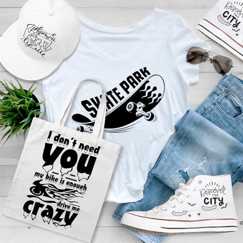 Oferta Flash Negro, 6 Rotuladores Tela No Tóxica y Indeleble, Doble Punta, Punta