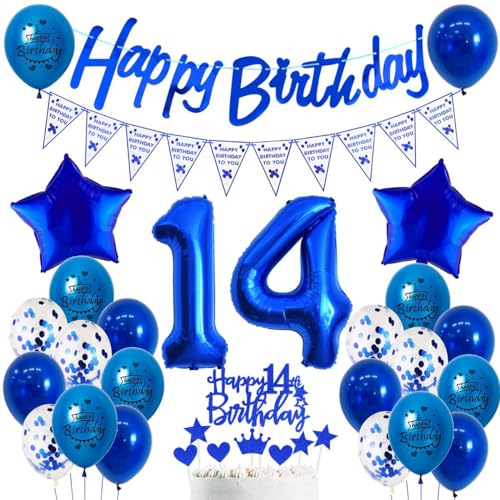 Consigue ahora 14 Años Cumpleaños Niño Azul Marino Decoración 14 Años Cumpleaños Azul Globos 14 Años Cumpleaños Azul Decoración Fiesta 14 Años Ideas para regalar Niño Azul Globos 14 Años Cumpleaños Niño Niña Ofertas 2024 | regaloscumple.com