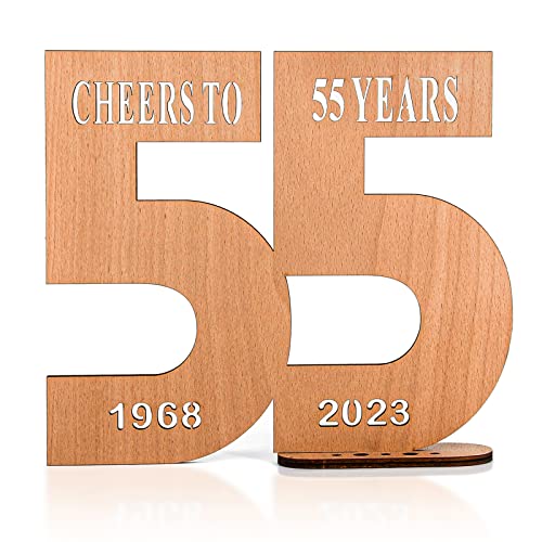 Comprar Giftota - 2023 Tarjeta felicitacion 55 años Cumpleaños Regalos - Aniversario Bodas Regalos - DIY Ideas Originales Postal Cartel - Madera Libro Visitas - Regalos 1968-2023(55th) Ofertas 2023 | regaloscumple.com