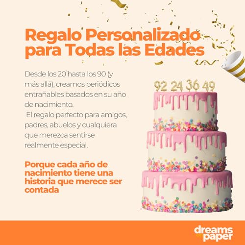 Top Precios Periódico de cumpleaños 1942 – póster personalizado año nacimiento con foto, nombre y mensaje regalo original para hombre o mujer 83 años estilo vintage marco opcional recuerdo inolvidable