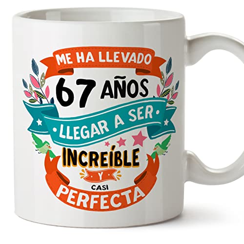 Consigue ahora MUGFFINS Tazas 67 Cumpleaños - En Español - Me ha llevado 67 Cumpleaños años llegar a ser increíble - 11 oz - Regalo original y divertido Ofertas 2024 | regaloscumple.com