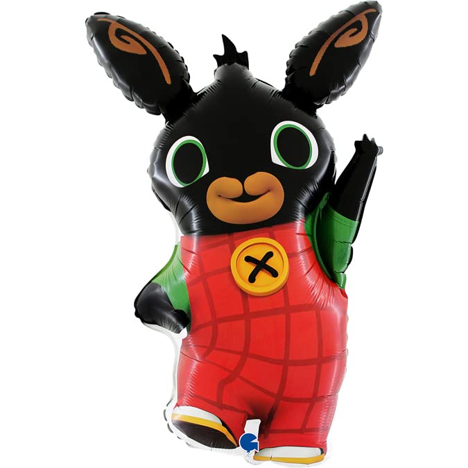 Comprar Grabo Promoción Globo cumpleaños Bing. Globos para fiestas infantiles con forma Bing papel aluminio con pajita para inflarlo. Globos colores fabricados en Italia 53 x 78 cm Top Precio 2025 | regaloscumple.com