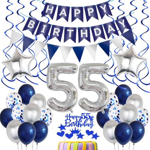 Consigue ahora Globos 55 Años Hombre Azul Globos 55 Cumpleaños Cumpleaños Hombre Decoracion 55 Cumpleaños Globos Plateados Azules 55 Hombres Cumpleaños Decoracion 55 Globos Plateado Azul 55 Cumpleaños Fiesta Decoracion Top Precio 2024 | regaloscumple.com