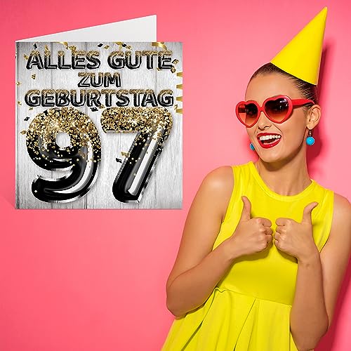 Ofertas Hombres – Globos con purpurina negra y dorada, tarjetas felicitación cumpleaños