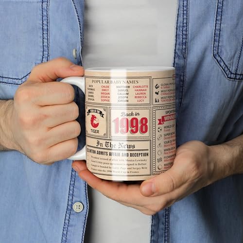 Ofertas en regaloscumple.com 25 cumpleaños – Taza regreso en 1998 en este año, regalo