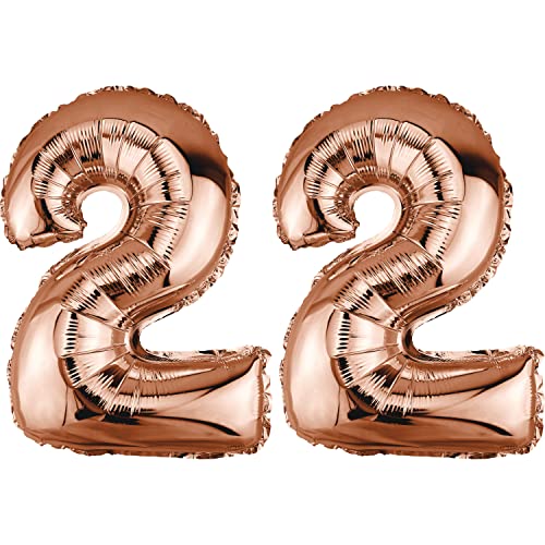 Consigue ahora DekoRex Globo papel aluminio color oro rosa 40 cm para cumpleaños bodas Cumpleaños (número 22) Ofertas 2024 | regaloscumple.com