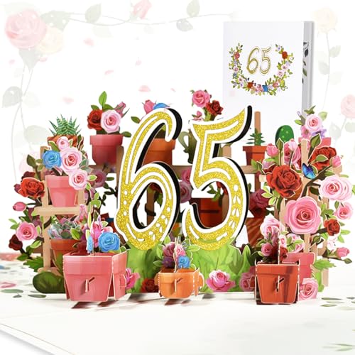 Consigue ahora Hierein Tarjeta Felicitación 3D Aspecto Exquisito Tarjeta Cumpleaños 65 Años Fiestas San Valentín Aniversarios y Celebraciones Familiares Regalos Pop Up Carte para Familia Amigo y Amantes Rebajas 2024 | regaloscumple.com