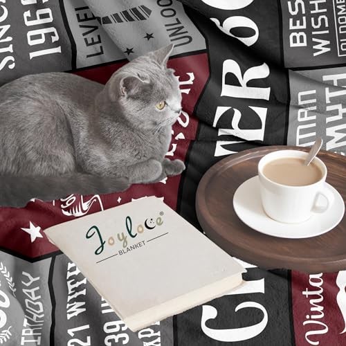 Ofertas de última hora Joyloce Manta de regalo de 60 cumpleaños para hombre 1965