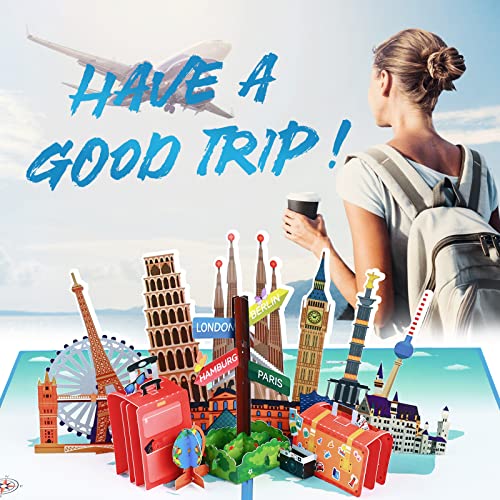 Ofertas de última hora Pop Up - Postal CumpleañOs 3D, Tarjeta Despedida, Regalos Para Viajeros,