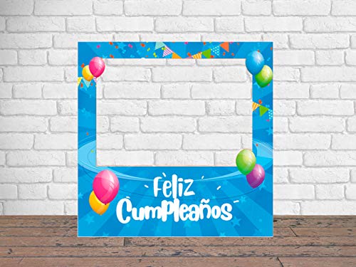 Comprar Photocall Feliz Cumpleaños Atrezzos Eventos Catálogo Cumpleaños o Celebraciones puntuales | Medidas 100x100cm | Ventana y Atrezzos Troqueladas | Photocall Divertido | Atrezzos … Ofertas 2025 | regaloscumple.com