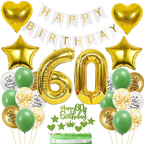 Oferta Decoración Cumpleaños, Globos 60 Oro Decoración 60 Globos 60 60 Decoracion Decoracion 60 Mujer
