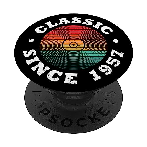 Comprar Clásico desde 1957 Disco vinilo retro Cumpleaños 67 Cumpleaños PopSockets PopGrip Intercambiable Ofertas 2025 | regaloscumple.com