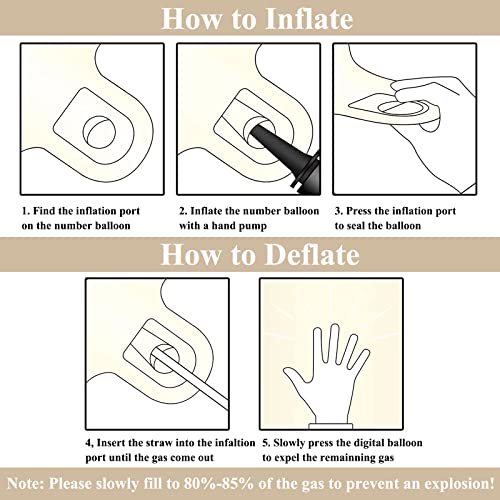 Ofertas Color Crema Número 16 Globos  40 Pulgadas Papel Aluminio Grande Número 1 y 6 Globos  Globos   Helio número 61  Globos   Cumpleaños 16 Para Hombres Mujeres Fiesta Aniversario (Nummer 16/61)