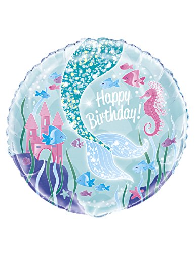 Consigue ahora Unique- Mermaid Balloon Globo Foil BlackFriday Cumpleaños Fiesta Sirena Multicolor 45 cm (58337) Ofertas 2025 | regaloscumple.com