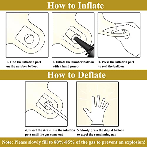 Oferta Flash Oro Número 16 Globos 40 Pulgadas Papel Aluminio Grande Número