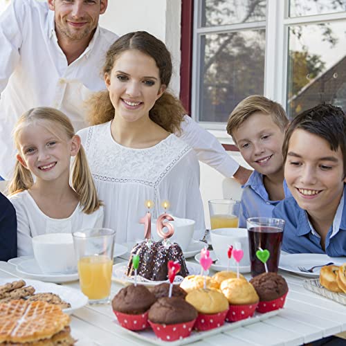 Comprar ahora Vela 16 Velas Oro Velas Número Vela Forma Cumpleaños, Bodas Fiestas