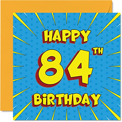 Comprar Divertidas tarjetas cumpleaños 84 para Cumpleaños hombres y mujeres cómics tarjeta feliz cumpleaños para abuelo abuela niñera papá mamá gran abuelo tía tío abuelo tarjetas felicitación Ofertas 2024 | regaloscumple.com