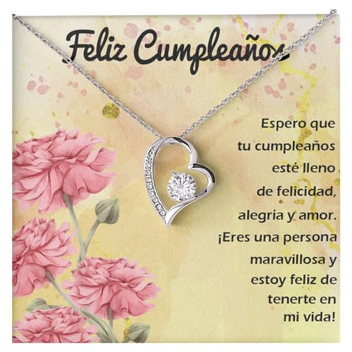 Consigue ahora Bramart Collar Mujer Feliz Cumpleaños Oro Plata Ideas Regalo para Ella Evento Especial Fiesta - Set Regalo con DEDICACIÓN Cumpleaños (Feliz Cumpleaños) Ofertas 2024 | regaloscumple.com