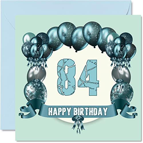 Comprar Divertidas tarjetas cumpleaños 84 para Navidad hombres globos cumpleaños tarjeta feliz cumpleaños para papá tío abuelo tía bisabuelo abuela mamá niñera tarjetas felicitación tarjeta Top Precio 2023 | regaloscumple.com