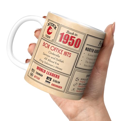 Ofertas en regaloscumple.com Mug Monster - Regalo   75 cumpleaños – Taza «Back in 4 953.0 cm This Year»  regalo para hombres y mujeres  regalos   cumpleaños para mujeres  regalos   cumpleaños para hombres  75 aniversario  taza