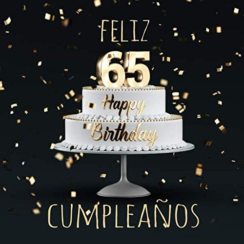 Consigue ahora Feliz 65 Cumpleaños: Libro visitas con 110 Cumpleaños páginas - Couverture Negro Top Precio 2025 | regaloscumple.com