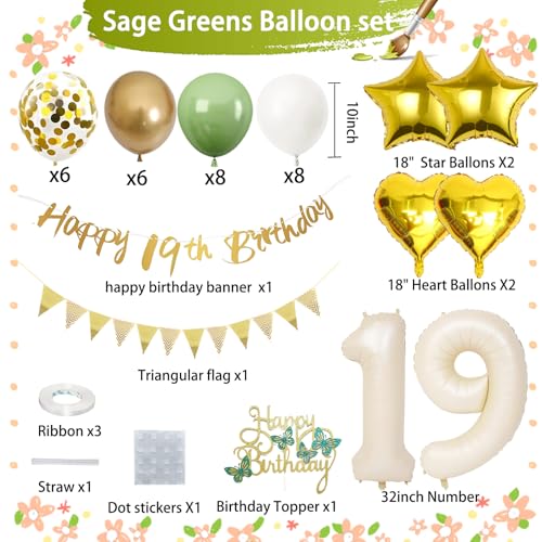 Ofertas en regaloscumple.com Globos años aguacate número cumpleaños, 19 niña, cumpleaños años hombre decoraciones