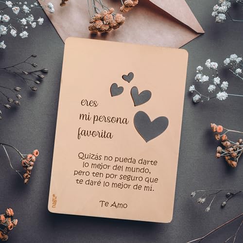 Comprar ahora Nagu® Aniversario Tarjeta Mi Favorita, Regalo con Amor Postal Valentín Tarjeta Valentín