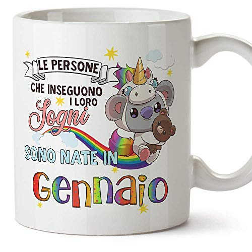 Consigue ahora MUGFFINS Taza - Cumpleaños Koala Ideas para regalar Enero (en italiano) Rebajas 2024 | regaloscumple.com