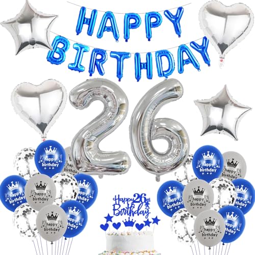 Comprar Globo 26 Regalos cumpleaños para hombre azul decoración 26 años decoración cumpleaños para hombre azul juego decoración cumpleaños 26 años 26 años juego decoración para hombre (26) Top Precio 2025 | regaloscumple.com