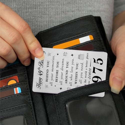 Dónde comprar en España 49 mujeres y hombres, tarjeta regalo cumpleaños personalizada 49 años mujer,