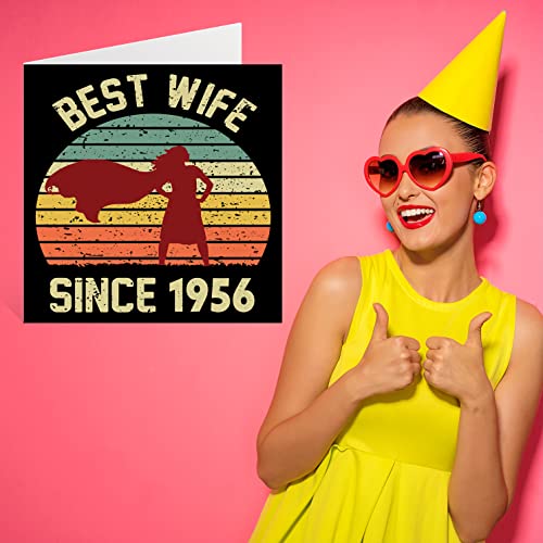 Ofertas en regaloscumple.com Tarjeta de 66 aniversario para esposa de marido mejor esposa